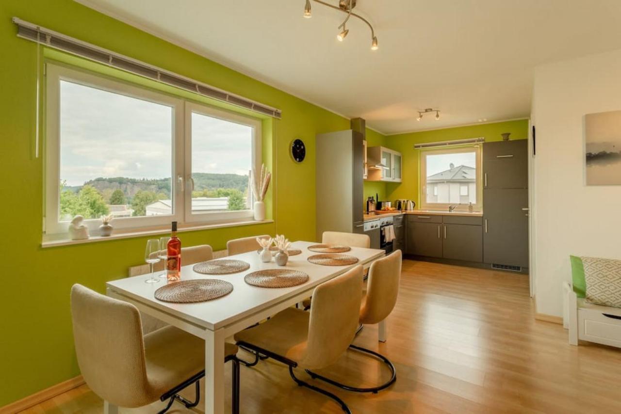 Dolomites Bungalow Eifelsteig W View Terrace Bbq Gerolstein Bagian luar foto
